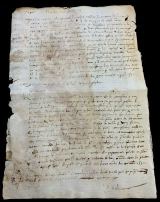1532 Renaissance Era Letter In Latin