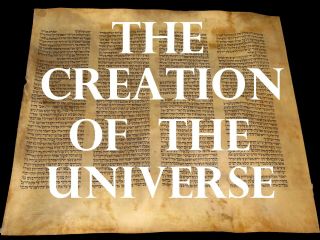 Torah Scroll Bible Manuscript Fragment 200 Yrs Europe " Creation Of The Universe "