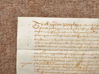 1647 Kelling Norfolk 17th Century Charles 1st Manuscript Vellum Deed Document