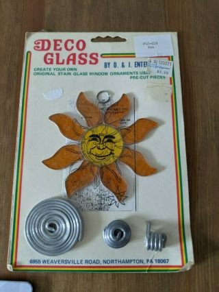 Vintage Leaded Stained Glass Sun Catcher Suncatcher Kit