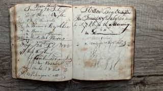 Circa 1813 - 1824 Handwritten Ledger Manuscript Stagecoach & Steamboat Ct - Ny Rare