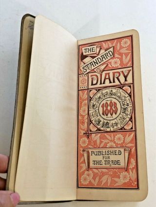 Antique 1885 Handwritten Diary