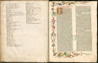 The Mentelin Bible,  1466 Ad,  Facsimile