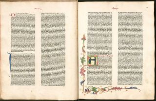 THE MENTELIN BIBLE,  1466 AD,  Facsimile 2
