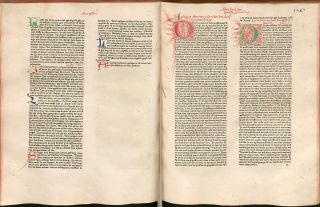 THE MENTELIN BIBLE,  1466 AD,  Facsimile 3