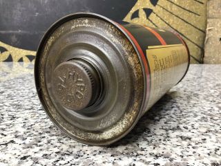 Vintage WHIZ Gear Lubricant Car Auto Gas Station Advertising Tin Metal Can 2