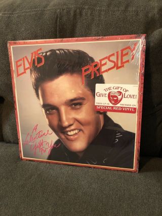 Elvis Presley A Valentine Gift For You Lp Rca Afl1 - 5353 “red Vinyl” Shrink