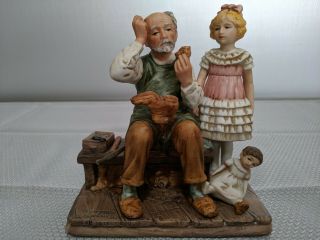 Norman Rockwell " The Cobbler " Porcelain Figurine Norman Rockwell Museum 1979