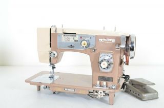 Imperial De Luxe Zig Zag Sewing Machine Model 180 Vintage Japan - J 2