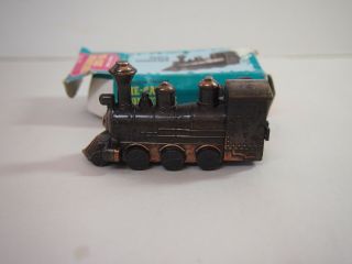 Vintage Miniature Locomotive Train Die Cast Metal Bronze Toned (pencil Sharpener)