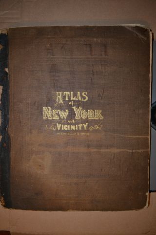 Beers 1867 Atlas York & Vicinity 18x15 In Rough