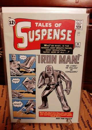 Tales Of Suspense 39 (1963) 1st App Of Iron Man Toybiz Marvel Legends Reprint