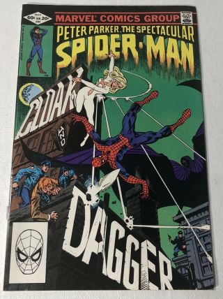 The Spectacular Spider - Man 64 Marvel 1982 1st Cloak And Dagger Peter Parker Key