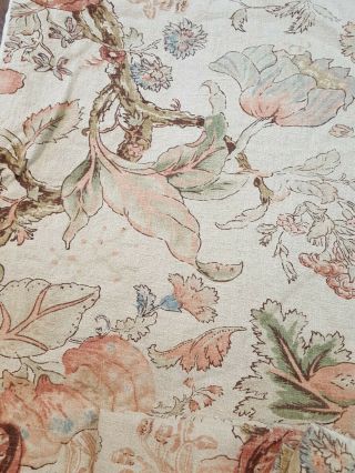 Pottery Barn King / Cal.  King GRACE Floral Linen Texture Duvet Cover,  King Shams 3
