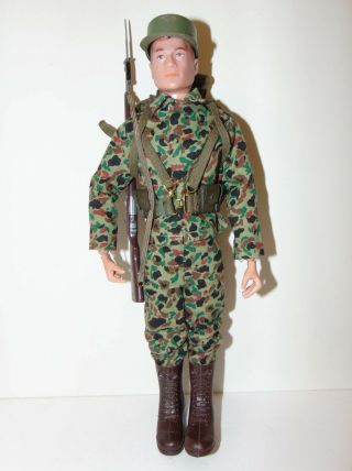 1964 Vintage 12 " Gi Joe Action Soldier Red Hair W/ Uniform,  Gear,  Pat Pending
