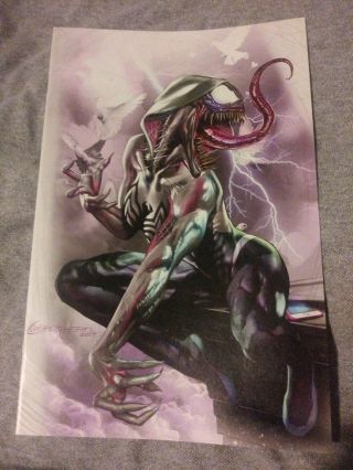 Edge Of Venomverse 1 Greg Horn Virgin Exclusive Spider - Gwen Gwenom