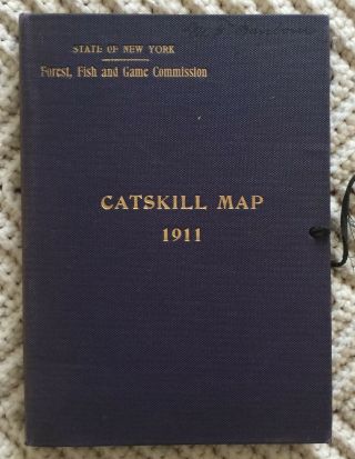 1911 Map Of The Catskill Forrest By Ny State Forrest,  Fish & Game Commission