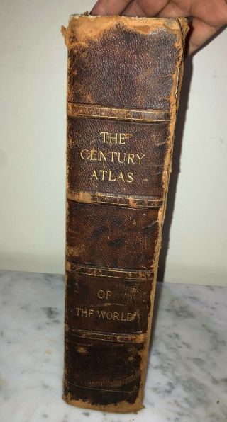 Rare Complete 1897 " The Century Atlas Of The World " By Benjamin E.  Smith