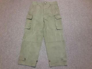 Vtg 50s French Army Military M47 Cotton Twill Field Cargo Trouser Pants 35 36/29