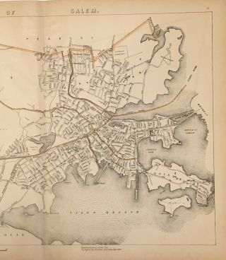 1907 Map City of Salem Mass,  MA Harbor,  Neck,  Massachusetts,  Old,  Vintage 2