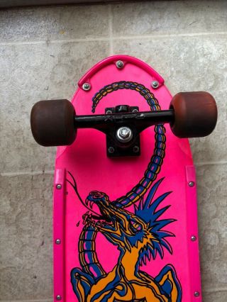 Vintage Nash Red Line Skateboard Deck Executioner XR - 2 Glowing PINK 2