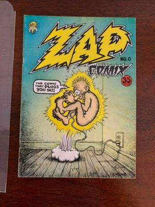 Zap Comix No.  0 Very Good Plus 2nd Printing Crumb (100) Underground [apex 1968]