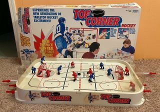 Vintage Top Corner Hockey Tabletop Game Slap Shot Action