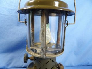 Vintage US Army 1956 Coleman Lantern,  Leaded Gasoline,  Quadrant Globe,  Single 2