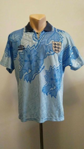 Football Shirt Soccer England Third 1992/1993 Umbro Jersey Size S Vintage Team