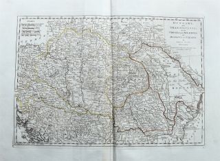 Dunn 1774 Atlas Map Hungary Romania Serbia Bulgaria Bosnia Croatia