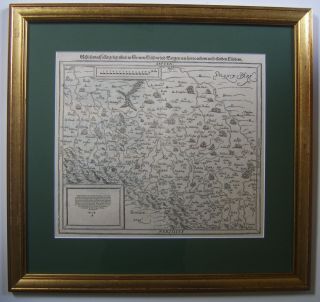 Silesia: Antique Map By Sebastian Munster,  1598