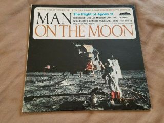 Man On The Moon The Flight Of Apollo 11 Evolution Lp - 3004 W/ Color Booklet