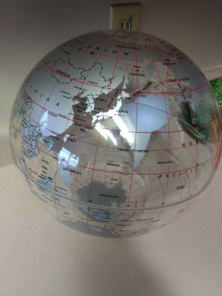VINTAGE WORLD GLOBE Beefeater Gin Advertising Globe Lucite Spherical Concepts 2
