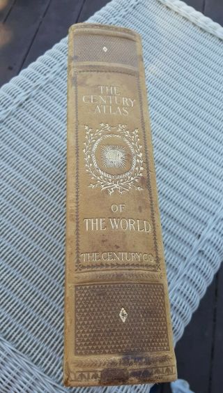 1897 First Edition " Century Atlas Of The World " Maps - Full Index - Rare