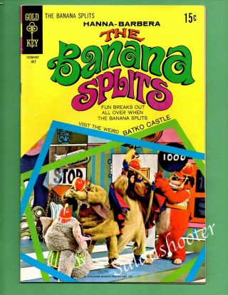 Gold Key Comics Hanna - Barbera The Banana Splits 3 July1970 Mid,  Grade