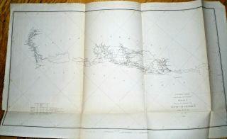 1852 South Carolina Coast Survey Map Savannah River - Bull 