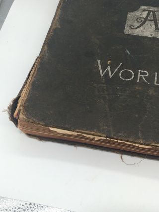 Antique 1900 Crams Unrivaled Atlas Of The World 