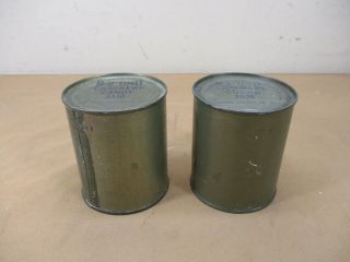 Vintage Wwii Ww - 2 Canned Army Rations B - 2 & B - 1 Crackers Jam Cocoa Candy