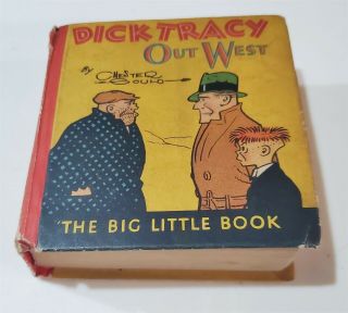 A42 Vintage 30/40s Big Little Book Dick Tracy Out West