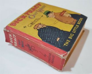 A42 VINTAGE 30/40S BIG LITTLE BOOK DICK TRACY OUT WEST 3