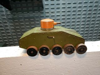 Vintage Structo Toys Army Tank Only,  Pressed Steel Toy,  Military Barn Find