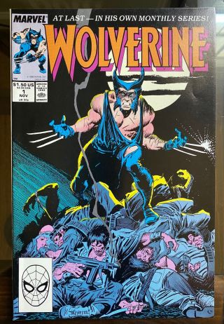 Wolverine 1 (1988) 1st Issue Of On - Going Series,  1st Appearance As Patch Vf/nm