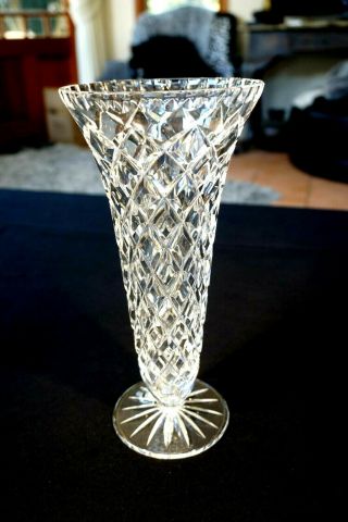 Heavy Vintage Crystal Vase.