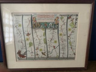 John Ogilby Road From London To Hith In Com Kent Antique Maps Of Britain