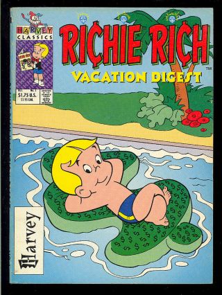 Richie Rich Vacation Digest 1 (version C) Harvey Digest Comic 1993 Fn - Vf