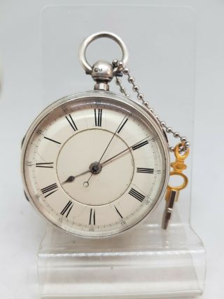 Antique Silver Fusee Chronograph Curtis & Son Pocket Watch 1899 Ref1261