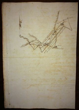 1848 Spanish Colonial Antilles Colonia de Santo Domingo Hand Drawn Map & Doc 3