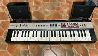 Vintage Casio Mt - 400v Casiotone Electronic Keyboard W/ Casio Speakers