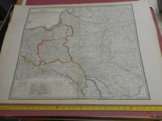 100 Large Poland Map By James Wyld C1849 Vgc Colour