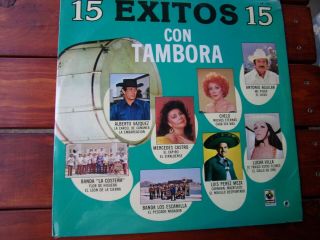 15 Exitos Con Tambora Lp.  Vinilo 1987 Alberto Vazquez,  Antonio Aguilar,  Chelo